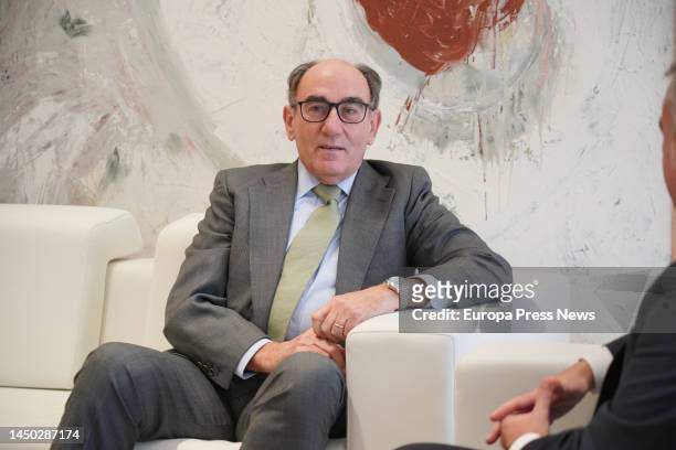 The Chairman of Iberdrola, Ignacio Sanchez Galan, during his meeting with the Lehendakari, Iñigo Urkullu, at Lehendakaritza, on 19 December, 2022 in...