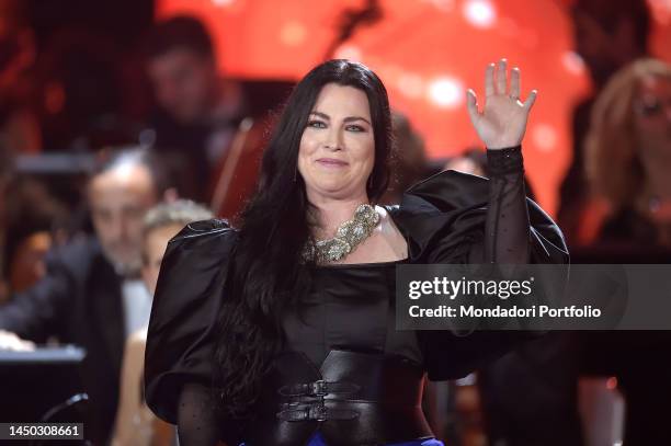 American singer Amy Lee attends at the thirtieth edition of the 2022 Christmas Concert, at the Conciliazione Auditorium. The concert will be...