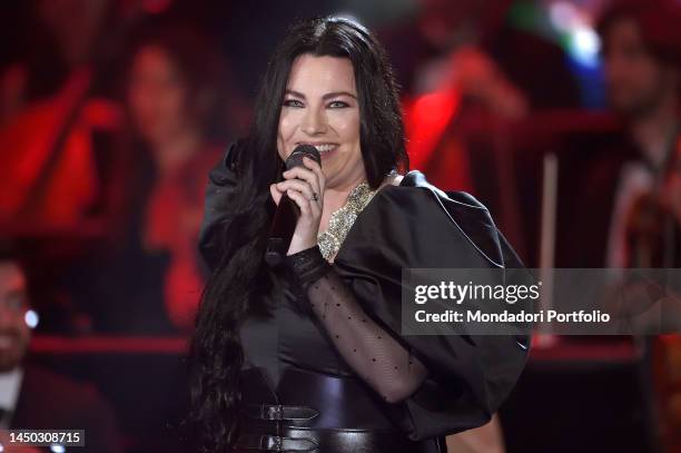 American singer Amy Lee attends at the thirtieth edition of the 2022 Christmas Concert, at the Conciliazione Auditorium. The concert will be...