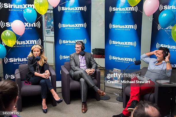 Personalities Kelly Ripa, Andy Cohen and actor Mark Consuelos celebrate the bestselling memoir "Most Talkative" with live 80s prom-themed party at...