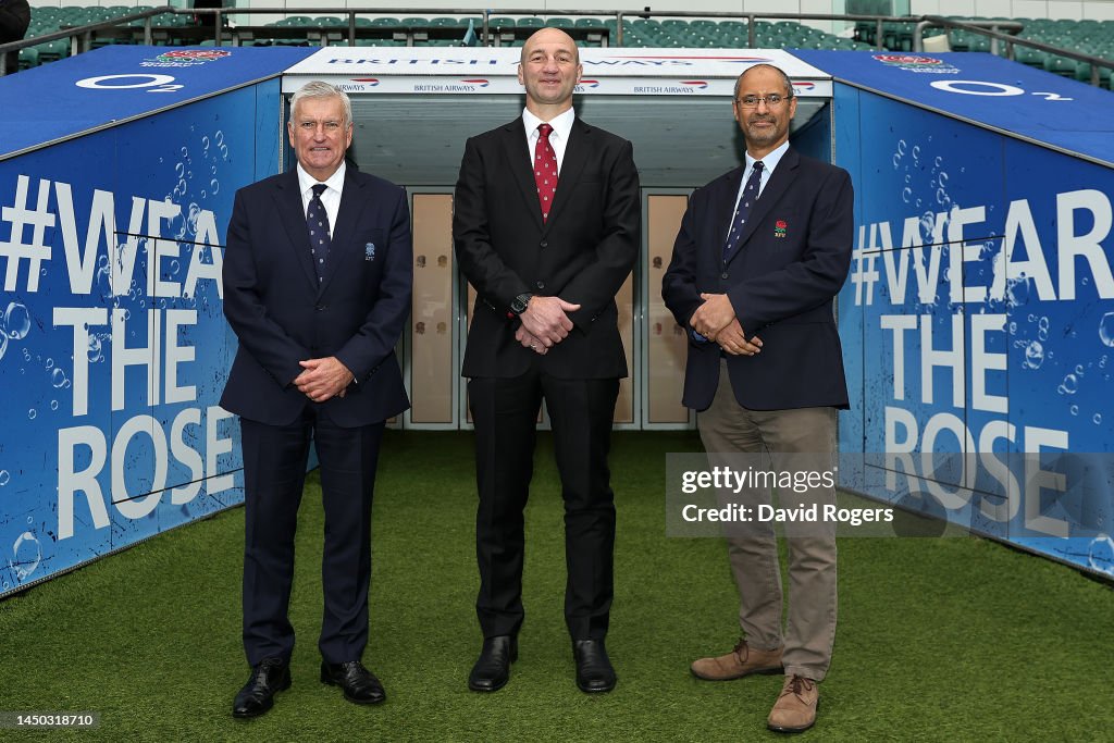England Rugby Chain RFU Chief Executive Officer Bill Sweeney, England Rugby Men’s Head ...