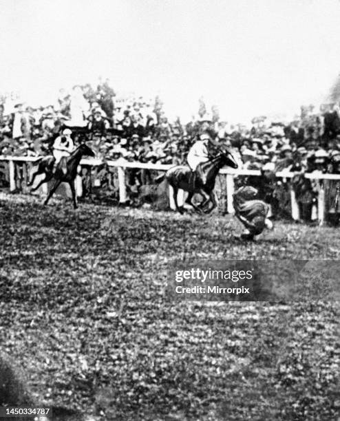 Suffragette Killed June 1913 at Derby Emily Davidson was killed whilst trying to stop the victory of Racehorse Anmer - owned by King George V -...