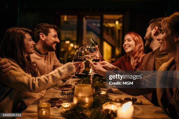 cheers to our friendship - formal dining stock pictures, royalty-free photos & images