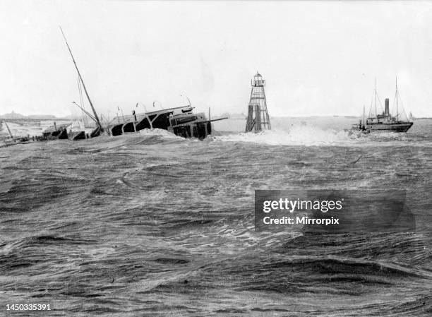 The wreck of the Berlin off the Hook of Holland February 1907The steamship Berlin sailed between Harwich and the Hook of Holland, sinking on the 21st...