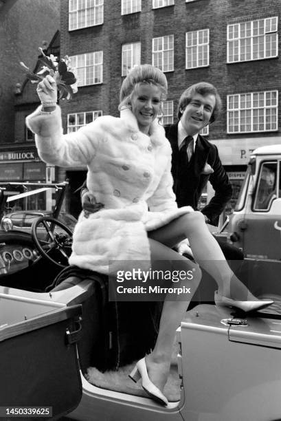 Actress and top model Vicki Hodge today married Ian Heath, who is in advertising, at Chelsea Register Office. The bride wore a white mini dress and...