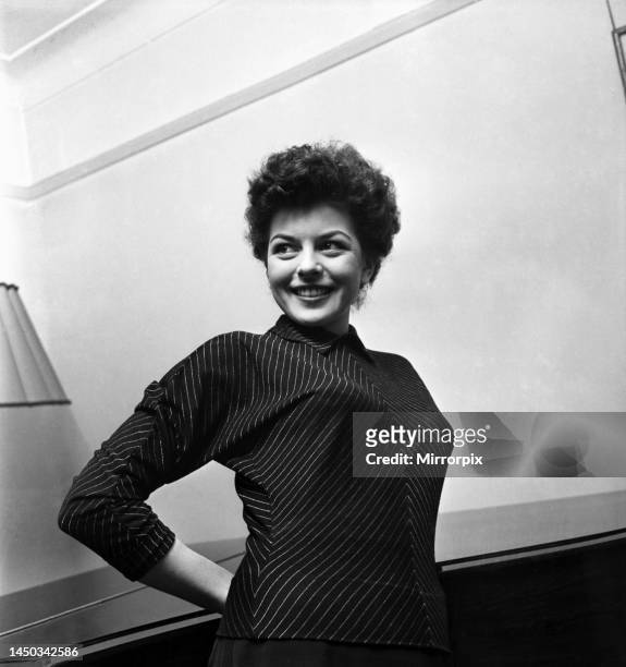 Actress Joan Rice. March 1952.
