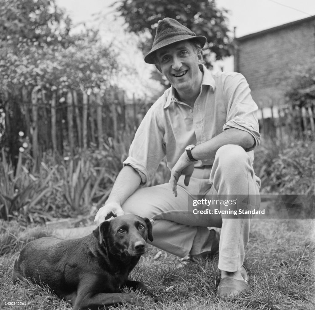 Ron Singer/actor British actor and singer Ron Moody pictured with his pet dog on... News ...