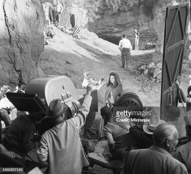 Actress Haya Harareet during the making of the film Ben Hur in Rome. October 1958.