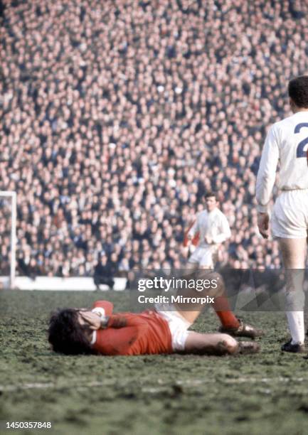 Manchester United versus Leeds United. 14th March 1970.