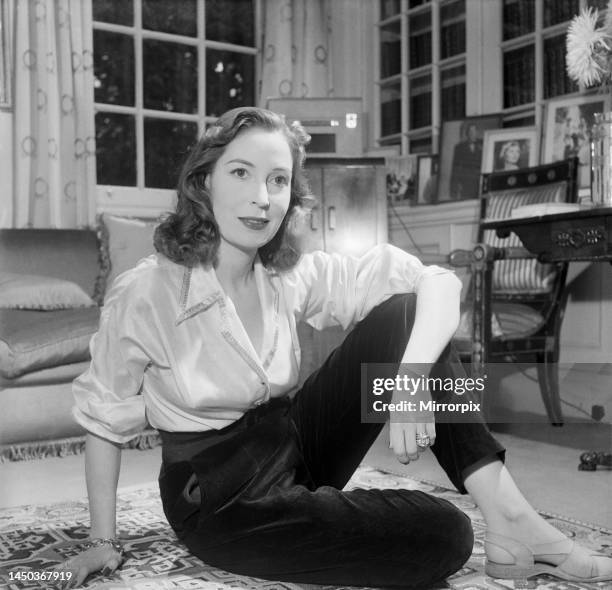 Actress Valerie Hobson. September 1952.