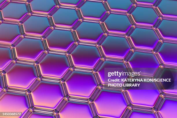 graphene, illustration - chemistry background stock illustrations