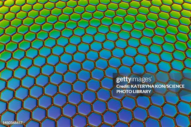 graphene, illustration - chemistry background stock illustrations