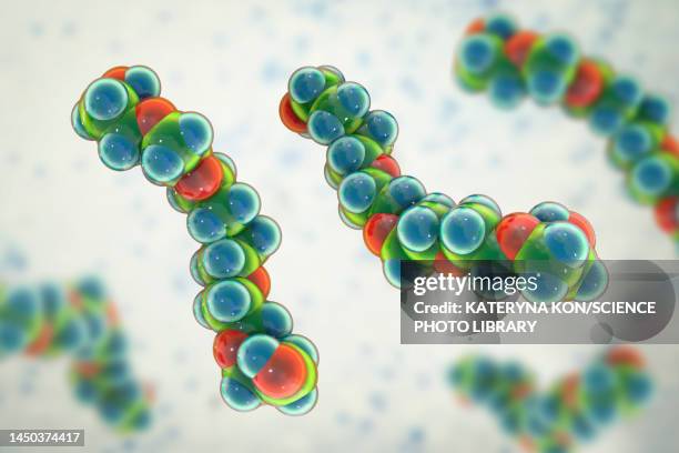 polyethylene glycol molecule, illustration - ether stock illustrations
