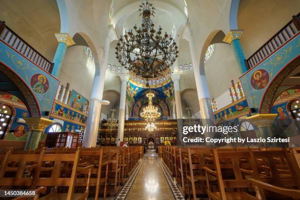 the agioi anargyroi church in cyprus - paphos stock pictures, royalty-free photos & images