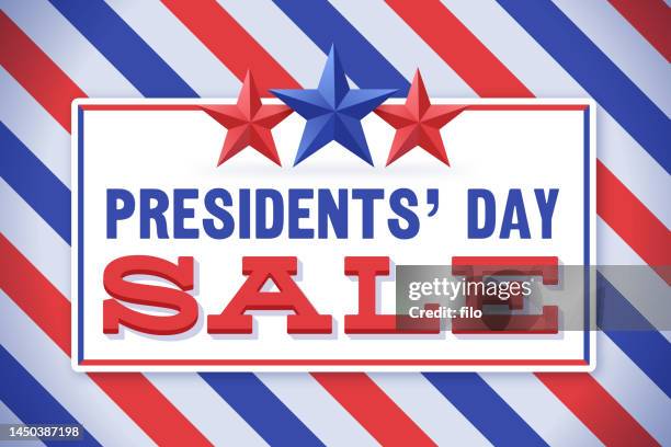 presidents' day sale - president day stock illustrations