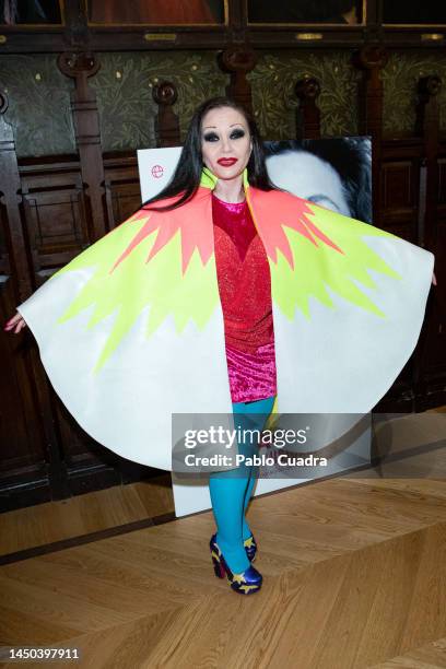 Singer Olvido Gara, AKA Alaska, attends the Agatha Ruiz De La Prada autobiography presentation at Ateneo de Madrid on December 19, 2022 in Madrid,...