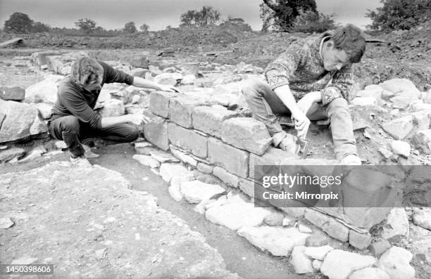 Archaeological dig at the former Sudeley Castle, Griff, Nuneaton. It belonged to the Sudeley Family who also owned Sudeley Castle in Gloucester. 23rd...