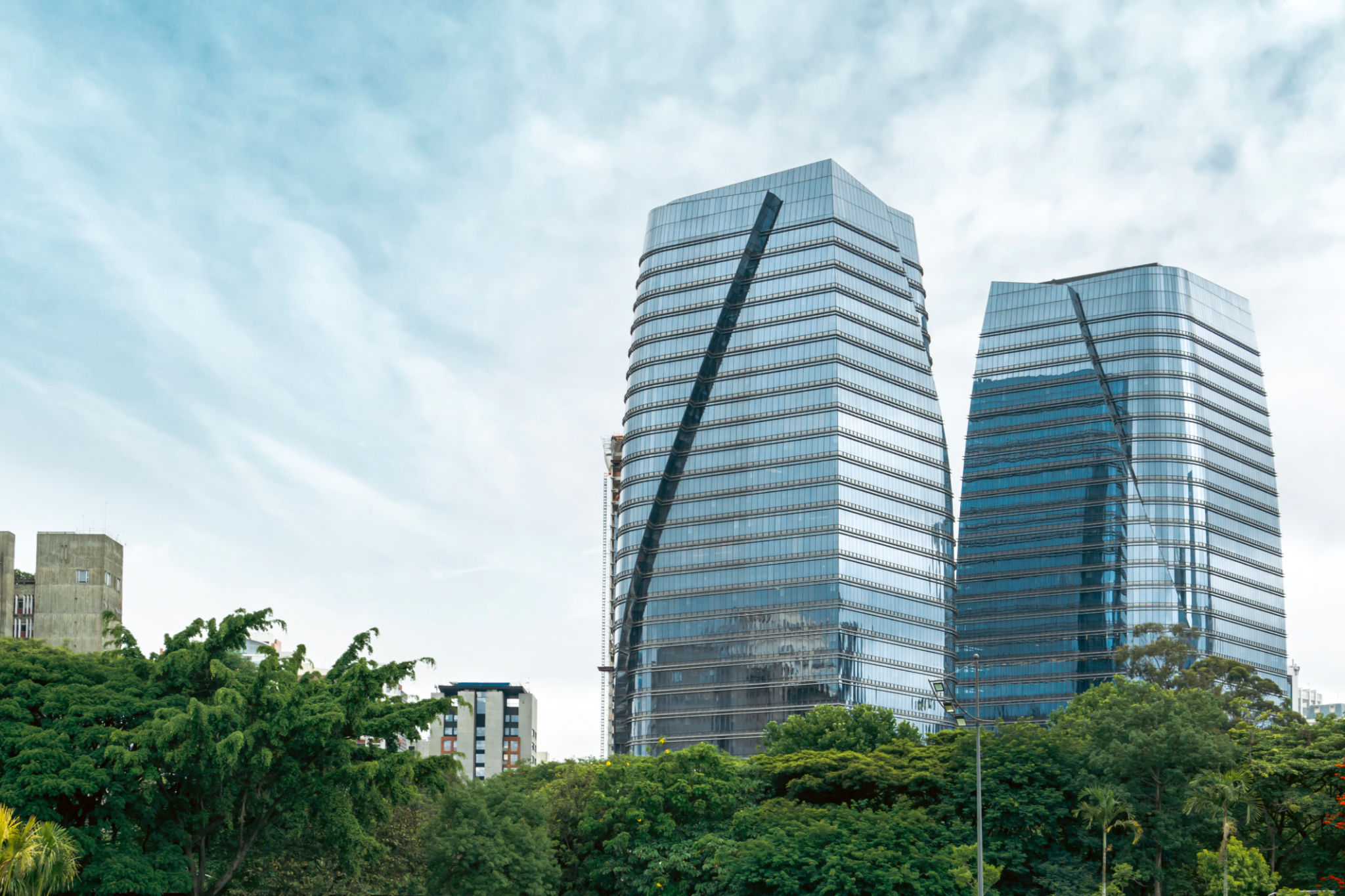 Modern buildings at Faria Lima Avenue. Modern buildings at Faria Lima Avenue.