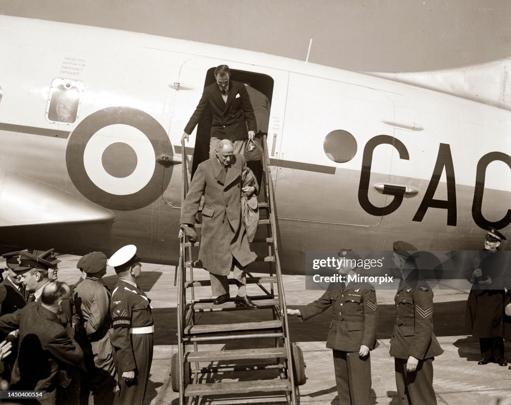 Col. George Blake George Blake seen here at the top of the stairs alighting from a RAF ...