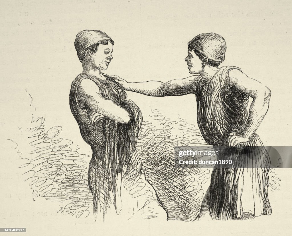 Act V Scene I Twins reunited, scene of The Comedy of Errors, play by William Shakespeare