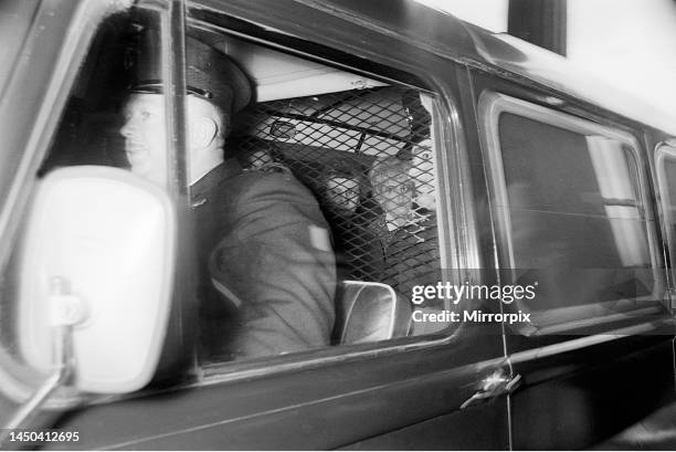 Moors murderer Myra Hindley leaving Chester court. 23rd April 1966.