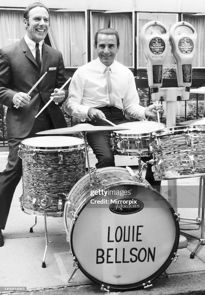 Bellson American drum star Louis Bellson was in London today for a visit to ...