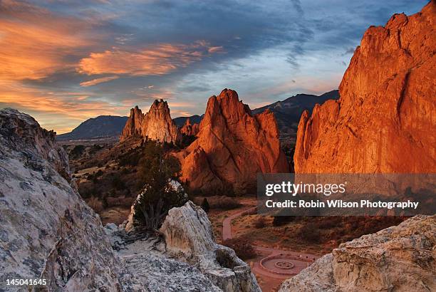 dawn - colorado springs stockfoto's en -beelden