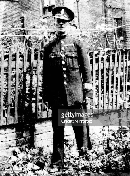 John Reginald Halliday Christie in the uniform of a special constable. Christie was executed for the murder of six women including his wife Ethel,...