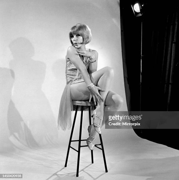 Aimi MacDonald, dancer and singer, starring in the ITV comedy show called At Last the 1948 Show. 13th September 1967.