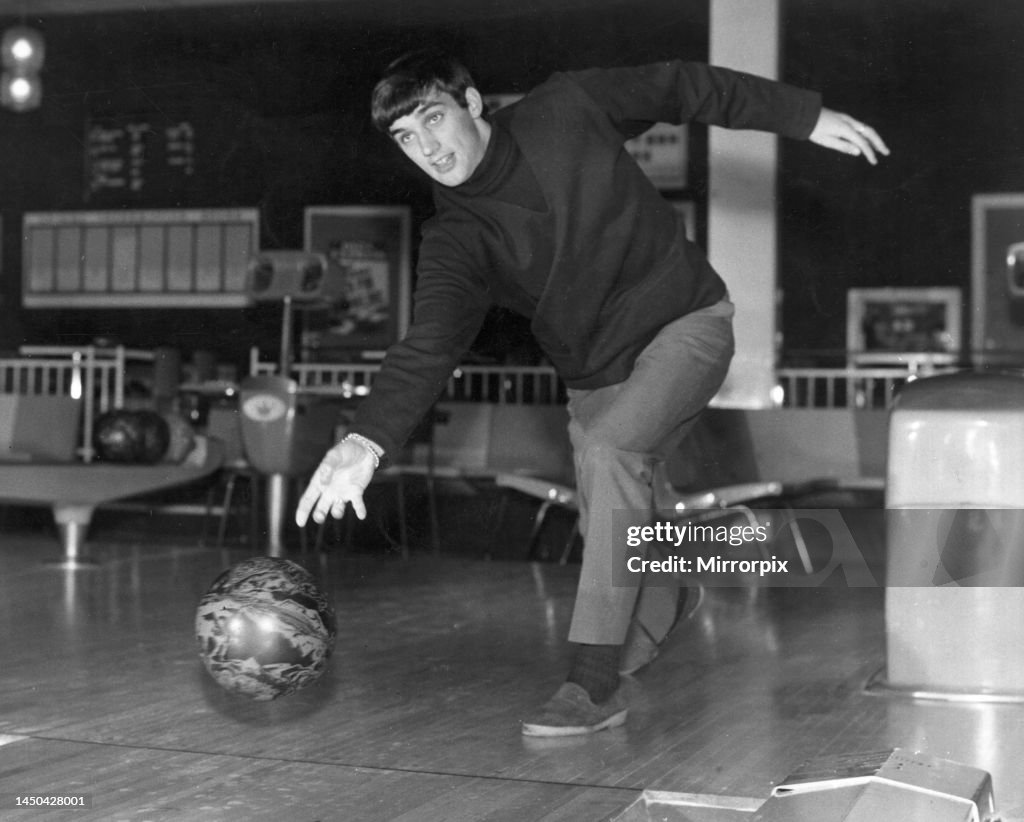 George Best Body Manchester United footballer George Best at the Top Rank Bowl in ...