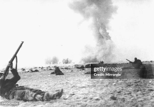 Soldiers on the beaches at Dunkirk.