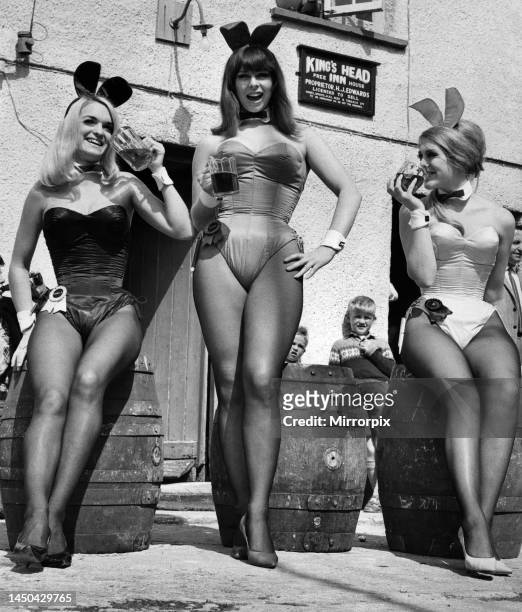 When three Bunnies visited the 'local'. Youngest Bunny Girl, Serena Williams of London's Playboy Club, invited her two Bunny girl friends for a short...