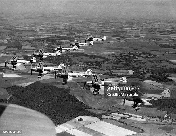 Hawker Fury IIs of 25 squadron flying in formation, 1937.