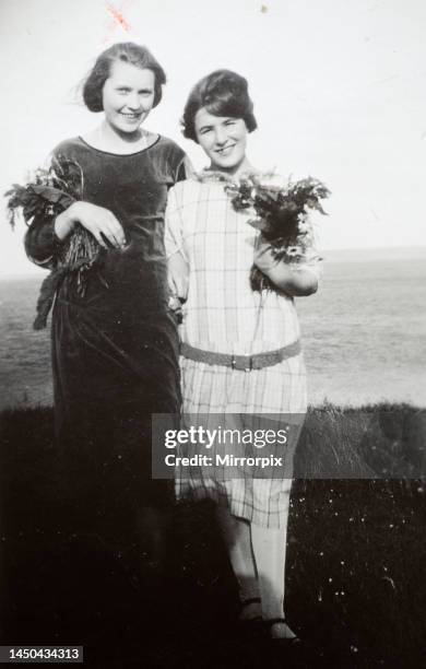 Picture shows Donald Trump's mother, Mary Anne MacLeod , on Lewis Island in Scotland.