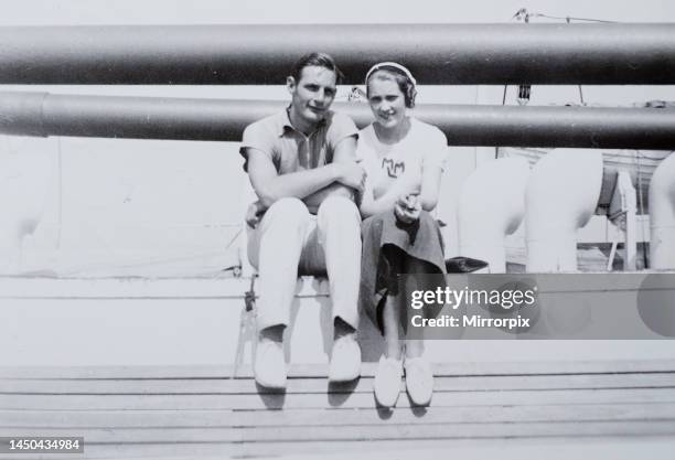 Picture shows Donald Trump's mother, Mary Anne MacLeod, en route to New York. Circa 1932.