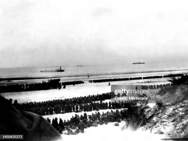 The evacuation of the BEF from the beaches at Dunkirk. June 1940.