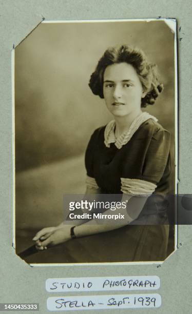 Stella Rutter who has written a book about her memories of the preparations for D-Day, is pictured in her home in Emsworth, Hampshire. Sept. 1939.