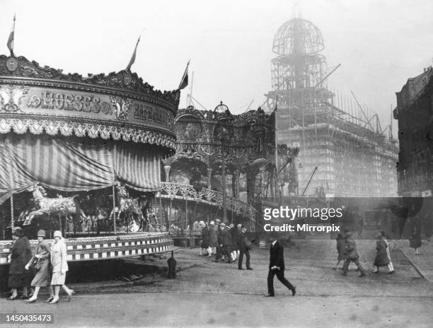 Scenes during the Nottingham Goose Fair, 1927.