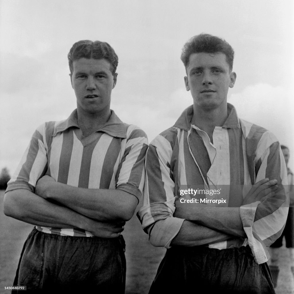 Southampton FC's Walter Judd and Len Wilkins