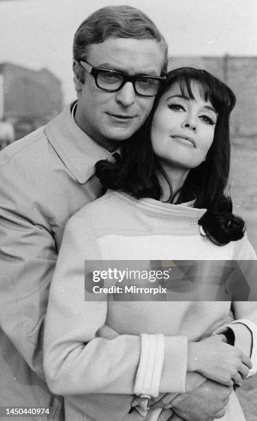 Michael Caine with Eva Renzi in the film Funeral in Berlin. 10th April 1966.