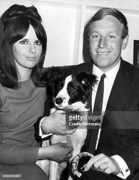 David Corbett with wife Jeanne and Pickles the dog, who found the missing World Cup. 1st June 1966.