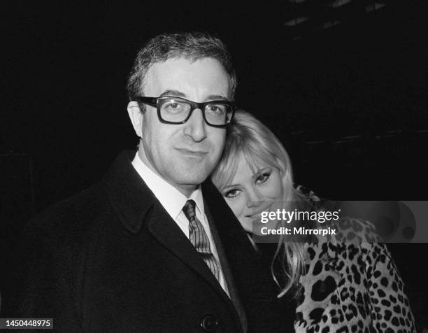 Comedian Peter Sellers with his wife Britt Ekland.