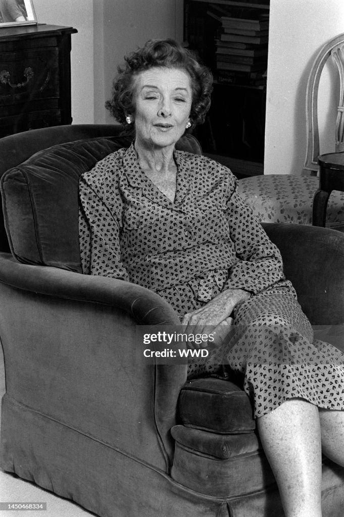 Actress Myrna Loy being interviewed News Photo - Getty Images