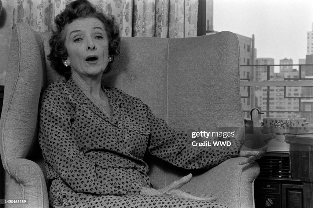 Actress Myrna Loy being interviewed News Photo - Getty Images
