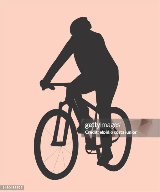 mountain bike - cyclist stock illustrations