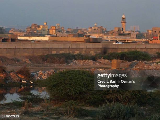 lyari riverbed - karachi map stock pictures, royalty-free photos & images