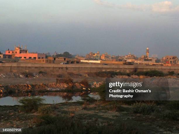 lyari riverbed - karachi map stock pictures, royalty-free photos & images