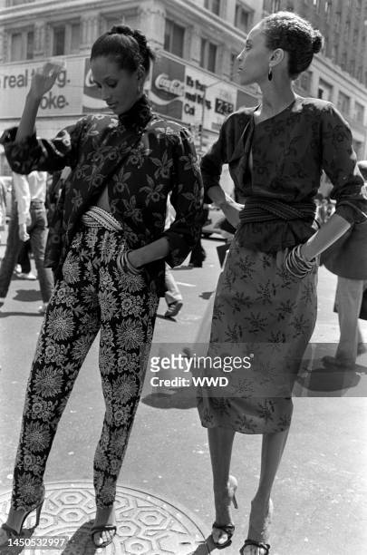Models Beverly Johnson and Alva Chinn
