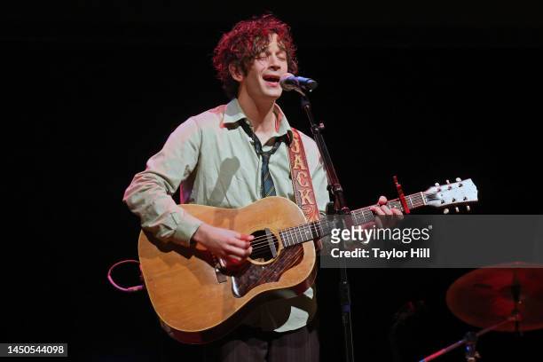 Matt Healy at the 8th Annual Ally Coalition Talent Show at NYU Skirball Center on December 19, 2022 in New York City.