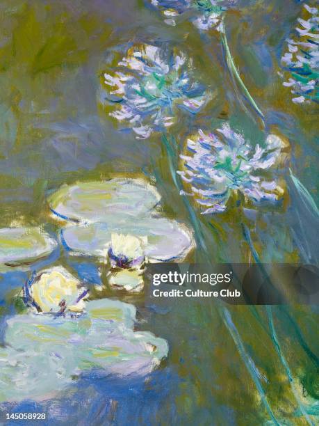 Waterlilies and Agapanthus, 1914-17